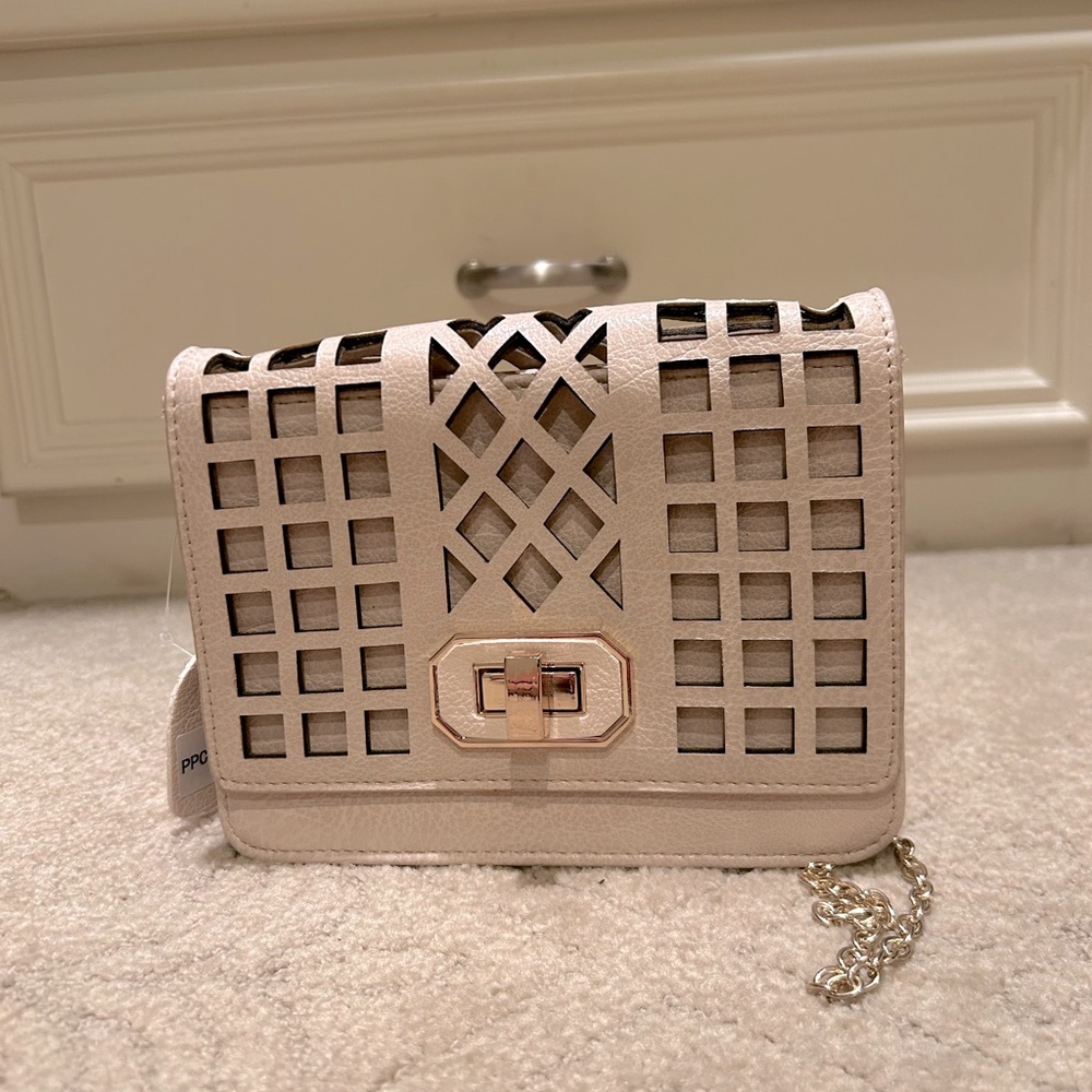 Pleather shoulder bag